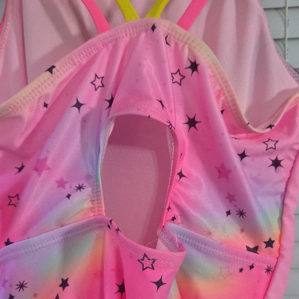 Colorful Unicorn Sequin One Piece Swimsuit - Picture 3 of 4